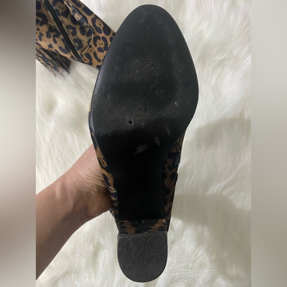 Steve Madden Leopard stretch boots women’s size 9 - Picture 5 of 12